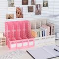 Detachable A4 Document Organizer - Desktop Bookshelf & File Holder, Durable PP Material, Office Supplies Storage Rack.