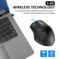 Inphic A1 Bluetooth Mouse Rechargeable 2.4G Wireless Mouse Ergonomic Office Mute Mouse For MacBook Tablet Laptops Computer PC. 