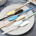 Butter Knife Cheese Cutter with Hole Stainless Steel Cheese Dessert Knife Cream Wipe Cream Bread Jam Tools Kitchen Gadget Knives. 