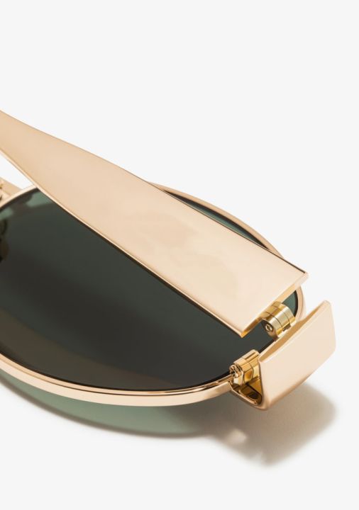 CREEK%20Trendy%20Retro%20Oval%20Sunglasses%20for%20Women%20%E2%80%93%20Golden%20Frame%20with%20Green%20UV%20Lenses%20%7C%202025%20Designer%20Fashion%20Shades%20-%20Image%207