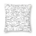 F1 Circuits Pillowcase Polyester Linen Velvet Pattern Zip Decor Throw Pillow Case Bed Cushion Cover. 