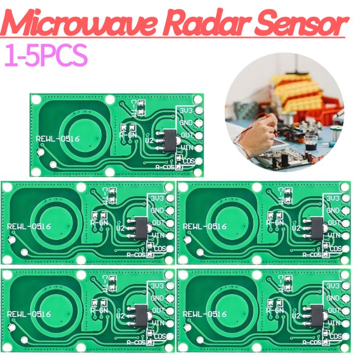 Body Induction Module RCWL-0516 Human Body Induction Switch Module Output 3.3V Smart Human ...