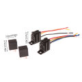 4 Pin/5 Pin 30A 12V/24V Automotive Violet Relay Socket With Wire With Terminal Automotive Control Device Auto Car Relay. 
