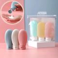 3Pcs/Set Refillable Bottle 60ml 100ml Silicone Lotion Container Squeeze Tube Empty Bottle Portable Travel Shampoo Bottle. 