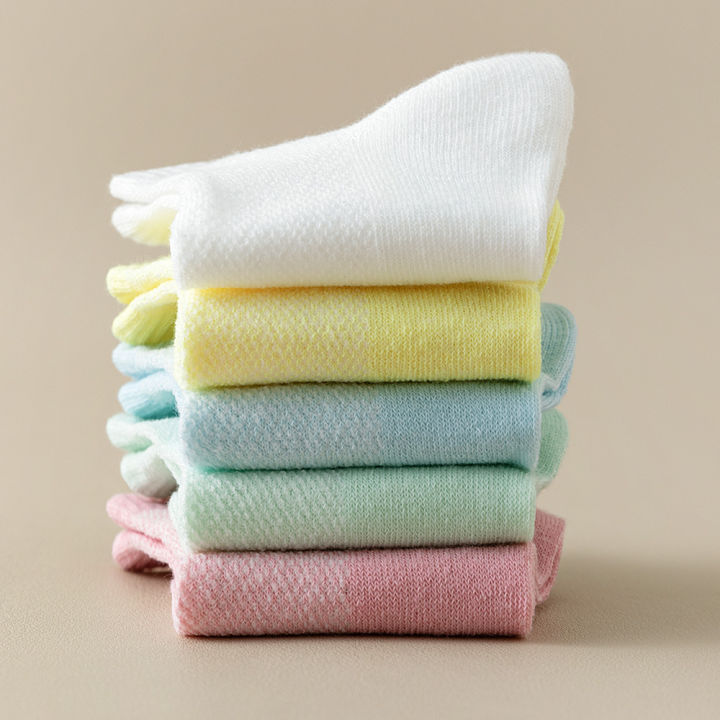 5%20pairs%20of%20children's%20socks,%20girls'%20net%20eye%20tube%20socks,%20spring%20and%20summer%20thin%20tube%20socks,%20boys'%20and%20students'%20white%20socks%20-%20Image%205