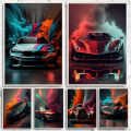 Classic Colorful Modern Futuristic Cars Canvas Panting Cool Supercar Posters and Prints Wall Art for Living Room Boys Home Decor. 