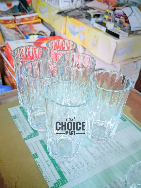 Crystal%20Clear%20Drinking%20Glass%20Set%20(6%20Pieces)%20OLILA%20W018%20-%20Glass%20-%20glass%20-%20Image%202
