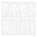 Garden Fence Large Flower Stencils-DIY Decoration,Giant Reusable Floral Stencil For Painting On Wood Walls Fence Pattern. 