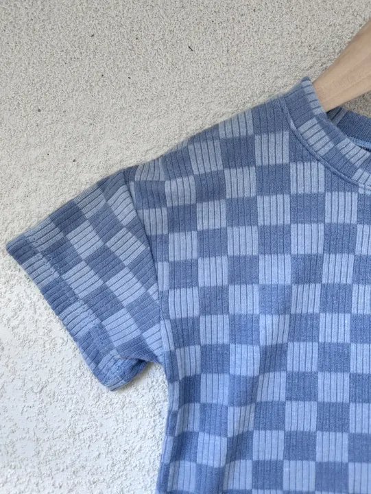 2%20pcs%20Summer%20baby%20retro%20outfits%20plaid%20top%20and%20shorts%20Loose%20neutral%20short%20sleeved%20set%20kids%20neutral%20clothes%20-%20Image%203