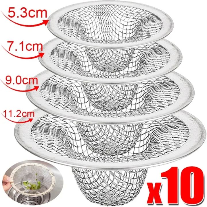 10%20Stainless%20Steel%20Sink%20Filter%20Kitchen%20Bathroom%20Floor%20Drain%20Mesh%20Filters%20Drain%20Basket%20Waste%20Screen%20Hole%20Trap%20Strainer%20Stopper%20-%20Image%203