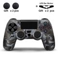 Silicone Case For PS4 Controller Cover For dualshock 4 Gamepad joystick Skin For PS4 Accesorios 2 thumbsticks Grips Caps. 