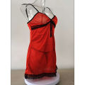 Women Sexy Sleepwear Nightdress Lace Silk Satin Night Dress Sleeveless Nighties V-neck Nightgown Plus Size Nightwear. 