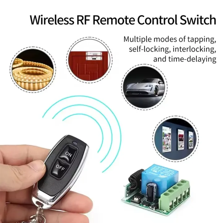 433mhz%20Wireless%20Remote%20Control%20Switch%20DC12v%2010A%201ch%20Relay%20Receiver%20for%20Smart%20Home%20Garage%20Shutter%20Roll%20Door%20-%20Image%205