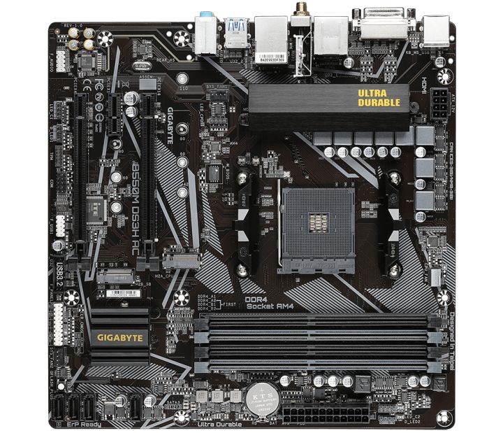 Gigabyte B550M DS3H AC Wifi Gaming Motherboard For Ryzen 260, 3600, 5600, 5600x, 5700x, 5800x, 5950x etc