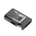 2024 RFID blocking metal wallet card holder case Custom LOGO rfid slim mens wallet minimalist aluminum wallet for men. 