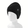 Winter warm woolen hat for middle-aged and elderly people, men's one-piece snowflake ear protection, thickened knitted hat for a.