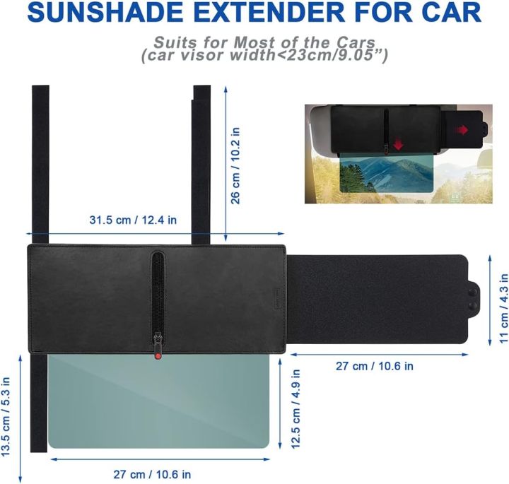 Polarized%20Sun%20Visor%20Extender%20for%20Car%20with%20Zipper%20Slider,%20Upgraded%20UV400%20Car%20Sun%20Visor%20Extension%20with%20PC%20Lens%20and%20Side%20Sunshade%20-%20Image%203