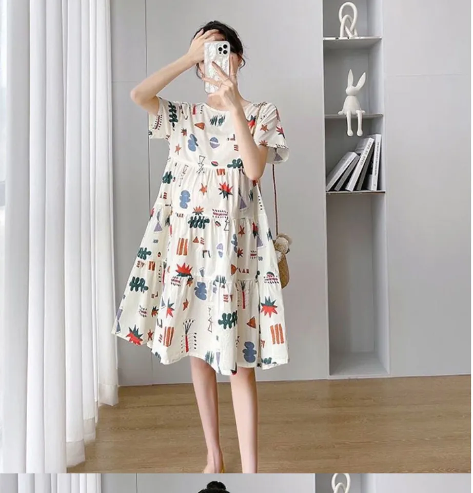 New arrival pregnant women clothes maternity dress short sleeve o