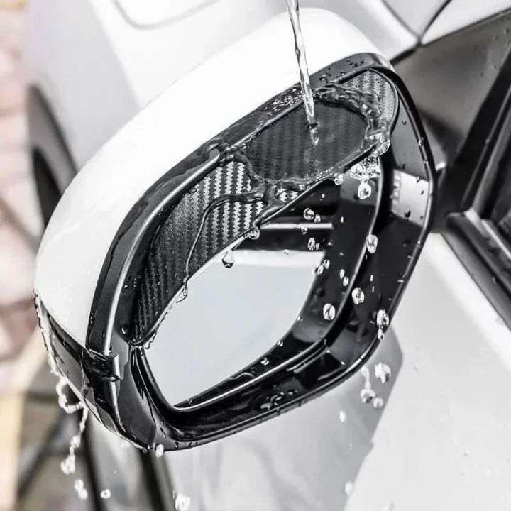 Waterproof 2 Pcs Car Side Mirror Sun Visor Rain Eyebrow Auto Rear View Shield Flexible PVC Protector For Vehicle Accessories