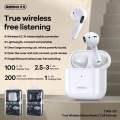 REMAX TWS-10I TRUE WIRELESS 5.3 STEREO MUSIC EARBUDS BLACK/WHITE TOP QUALITY NEW.