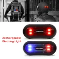 Motorcycle Warning Light Helmet LED Smart Light Night Cycling Safety Signal Universal Bicycle Helmet Taillight Accessrioes. 