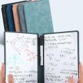 1 Pcs Reusable Whiteboard Notebook Set With Whiteboard Pen Erasing Cloth Leather Memo Pad Weekly Planner Portable Stylish Office. 