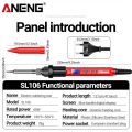 ANENG SL106 Electric Soldering Irons Adjustable Temperature Welding Solder Rework Station Heat Pencil Tip Repair Tools 110V/220V. 