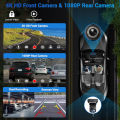 10/11.26 Inch 4K DVR Wireless CarPlay & Android Auto Dash Cam Bluetooth Audio GPS Navigation Dashboard Dual Lens Video Recorder. 
