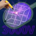 2 in 1 Rechargeable Mosquito Killer Racket The Ultimate Weapon Against Mosquitoes.. 
