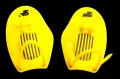 swimming hand fins. 