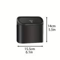 1/2/3Pcs Car Trash Can (with Lid) Contains 60 (300) Garbage Bags, Small Car Trash Can, Leak-proof Mini Car Accessories. 