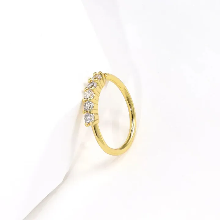 Single-row%20miniature%20zircon%20ultra-sparkle%20fine%20drill%20exquisite%20with%20drill%20opening%20ring%20nose%20stud%20nose%20pierced%20nose%20ring%20Earrings%20-%20Image%206
