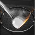 Stainless Steel Non-Stick Honeycomb Kadai 28cm. 