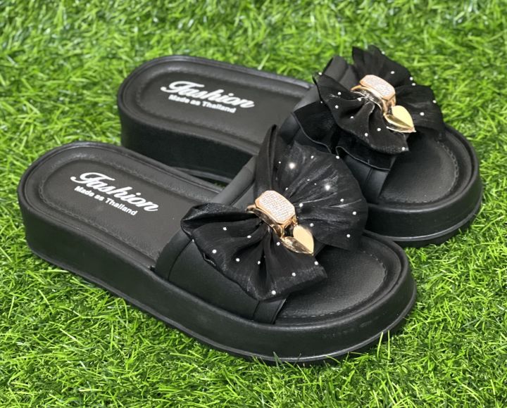 New Butterfly Net Designed Thick Sole Slippers Sandals for Girls Ladies & Womens
