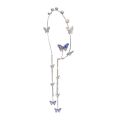 Pearl Butterfly Tassel Headband for Women Crystal Rhinestone Handmade Wedding Headdress Headband WomanHair Accessories Tiara. 