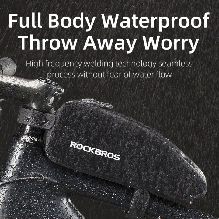 ROCKBROS%20Bicycle%20Bag%20Rainproof%20Top%20Tube%20Bag%201L%201.6L%20Big%20Capacity%20Nylon%20Ultralight%20Portable%20Doube%20Zipper%20Front%20Pocket%20Bike%20Bag%20-%20Image%202