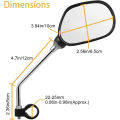 1 Pair Bicycle Mirror Handlebar Rearview Anti-Glare Electric Scooter Mirror Bike Accessories View Wide Range Back Sight Reflect. 