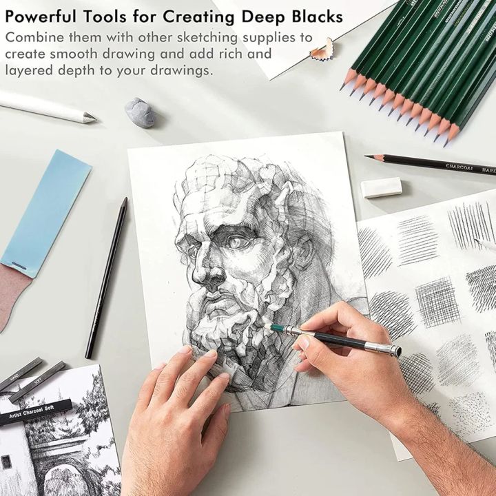 Professional%20Art%20Set,%2042%20PCS%20Drawing%20and%20Sketching%20Set-%20Drawing,%20Sketching%20and%20Charcoal%20Pencils.%20Kneaded%20Eraser%20Included.%20Art%20Kit%20for%20Beginners,%20Teens%20and%20Adults%20-%20Image%203