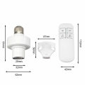 Smart Switch Wireless Remote Control E27 110V-240V Timer LED Lamp Holder Socket ON/OFF 15M Range Smart Device AA Battery Powered. 