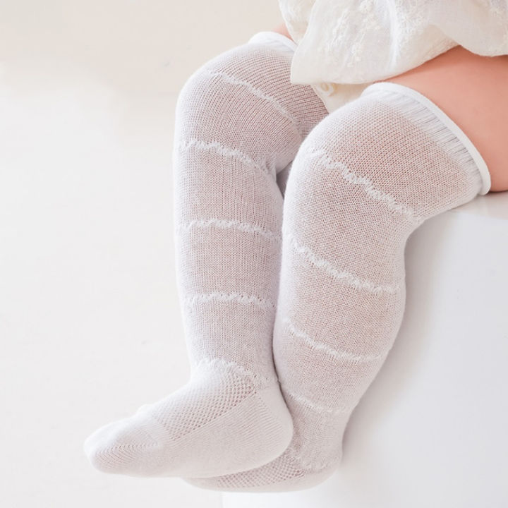 Summer%20Baby%20Hollow%20Out%20Long%20Socks%20Breathable%20Mesh%20Cotton%20Princess%20Knee%20High%20Sock%20Spanish%20Style%20Thin%20Non-slip%20Newborn%20Socks%200-5Y%20-%20Image%205