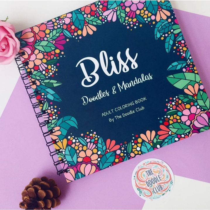 Bliss - Adult Coloring Book by The Doodle Club