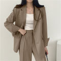 2026 Spring New Women's Clothing Suit Jacket Casual Pants Set Wide Leg Suit Pants Elegant Office Lady Business Suit Set Blazers.