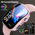 LIGE Smart Watch Women 2.2" Curved Display BT Call 100+ Sports Mode Flashlight Body Temperature Health Monitor Men's Smartwatch. 