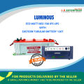IPS WITH BATTERY PACKAGE FOR 3 FAN 6 LIGHTS LUMINOUS IPS ECO WATT NEO 700 WITH EASTERN BATTERY 120T TUBULAR BATTERY.