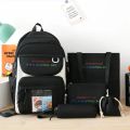 4 / 5 pcs aesthetic Preppy  Backpack Set of multiple. 