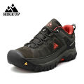 HIKEUP New Men Hiking Shoes High Quality Durable Leather Climbing Shoes Outdoor Walking Sneakers Rubber Sole Factory Outlet. 