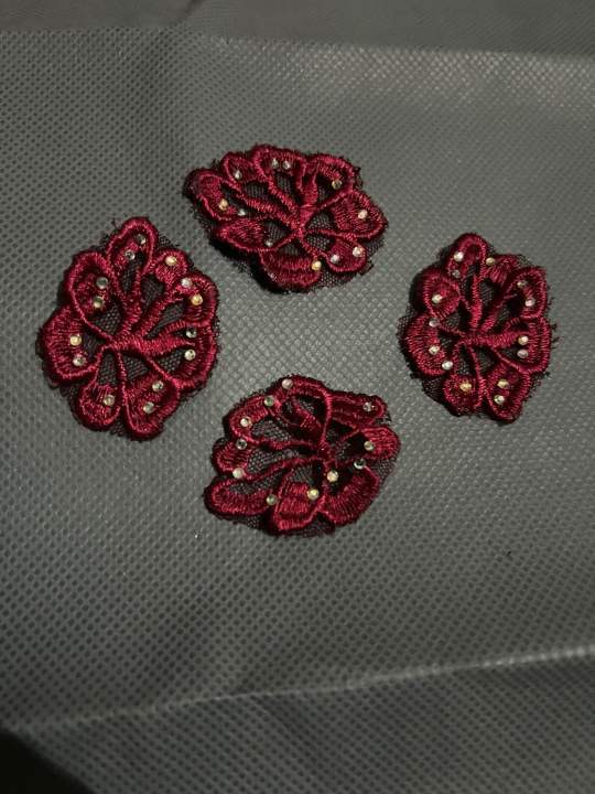 Embroidered flowers for dresses diy dress designing