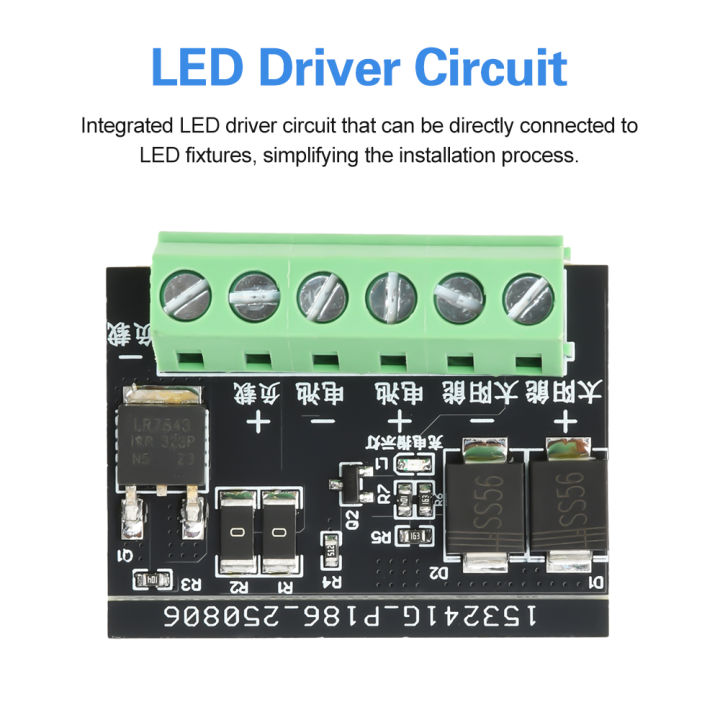 Solar Charge Controller Board LED Light Driver Automatic Solar Light Control Module for Street Lighting DIY