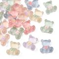 20Pcs Bear Translucent Resin Decoden Cabochons, for DIY Jewelry Making. 