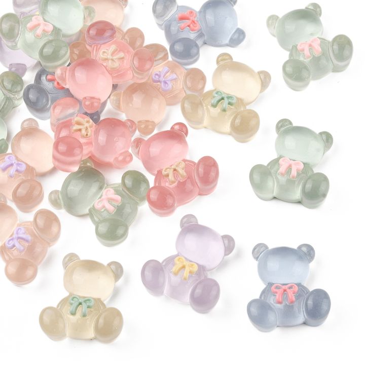 20Pcs%20Bear%20Translucent%20Resin%20Decoden%20Cabochons,%20for%20DIY%20Jewelry%20Making%20-%20Image%202